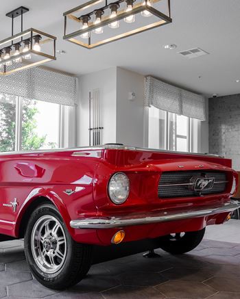 Classic mustang pool table