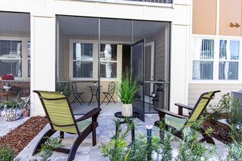 Extended patio with pavers available in select homes