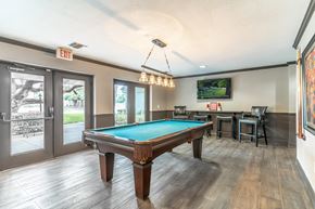 Brandon apartment for rent - Clubhouse area with pool table and tv