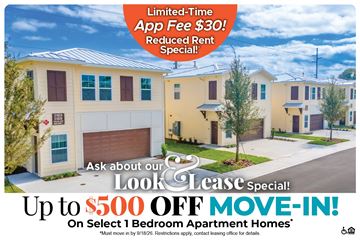 Mount Dora apartment for rent - A housing advertisement offering a $500 off move-in special for select 1 bedroom apartment homes.