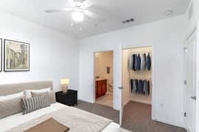 Viera apartment for rent - a bedroom with a large bed and a closet