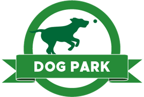 Orlando apartment for rent - the logo for dog park with a dog throwing a ball