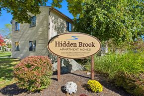 New Bedford apartment for rent - Property Signage at Hidden Brook Apartment Homes, New Bedford, MA, 02740