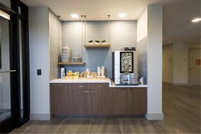 Bridgewater apartment for rent - Clubhouse Kitchen with Coffee Machine at Viva Lakeshore, Bridgewater, MA, 02324