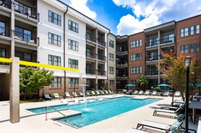 Atlanta apartment for rent - Resort-Style Pool with In-Pool Chaise Lounges and Fountain Features