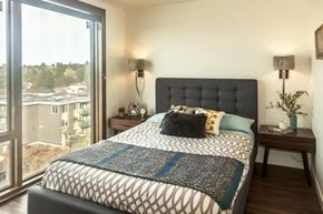 Seattle apartment for rent - Ballard Lofts Apartment Amenities Expansive Floor to Ceiling Windows