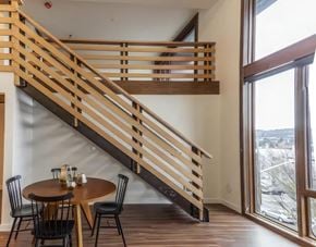 Seattle apartment for rent - Ballard Lofts Apartment Amenities Loft Units with Stunning Wood Features