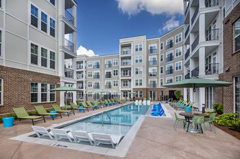 Saltwater resort style swimming pool
