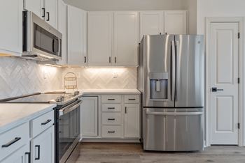 Stainless steel appliance package
