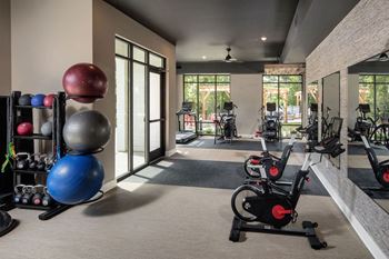 Fitness center with cardio and free weights
