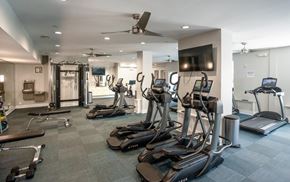 Raleigh apartment for rent - Modern Apartment Fitness Studio with Top-of-the-Line Exercise Equipment