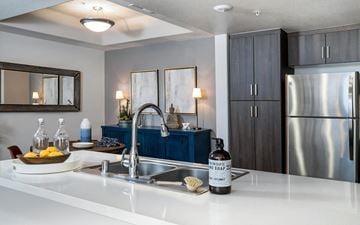 Chino Hills apartment for rent - Heights Kitchen Fully Equipped Kitchen with Stainless Steel Appliances Dishwasher and Garbage Disposal
