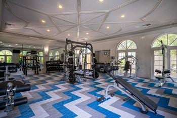 Two-story, 24/7 fitness center with state-of-the-art equipment