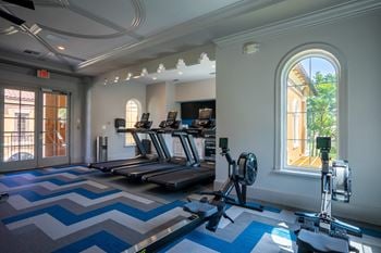Two-story, 24/7 fitness center with state-of-the-art equipment