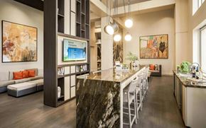 Doral apartment for rent - Community Kitchen with Bar Seating