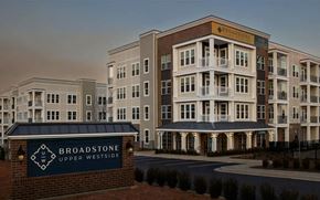 Atlanta apartment for rent - Broadstone Upper Westside Community Clubhouse Contemporary Clubhouse with Media Lounge and Catering Kitchen with Pool Table