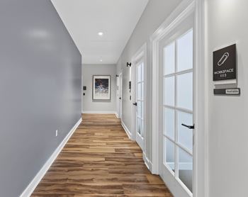 Reservable coworking spaces and conference room