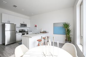 Oakland apartment for rent - View of Kitchen from Dining room