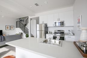 Oakland apartment for rent - View of kitchen from island