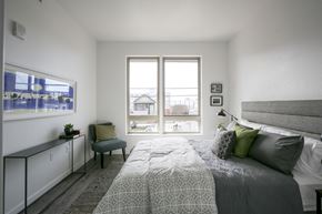 Oakland apartment for rent - Staged Bedroom