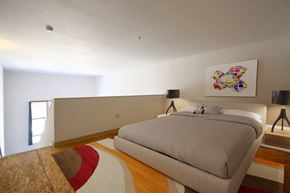Emeryville apartment for rent - Loft Area Staged Bedroom