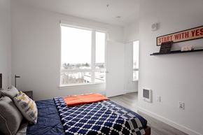 Portland apartment for rent - staged bedroom