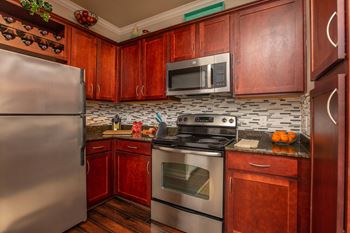 Tiled backsplash