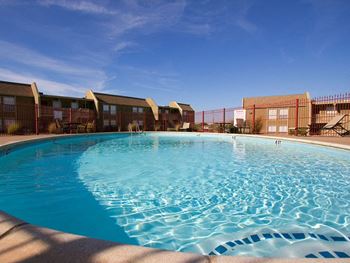 Shimmering swimming pool