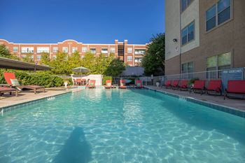 Shimmering swimming pool