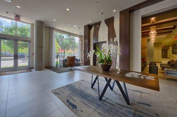 Spacious lobby