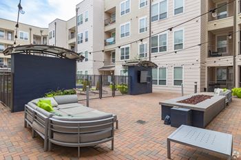 Patio with firepit