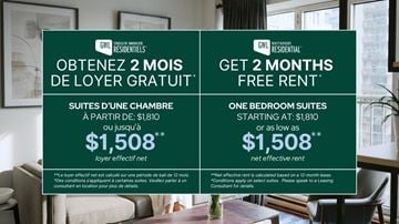 Montreal apartment for rent - Le Demetrius