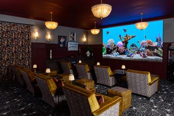 Private resident screening room