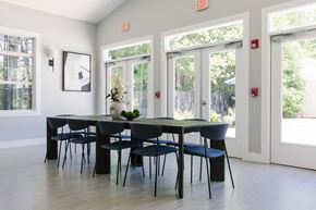 Mansfield apartment for rent - A dining room with a table and chairs.