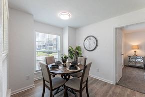 Houston apartment for rent - dining room with a table at Tall Timbers Apartments, Texas, 77015