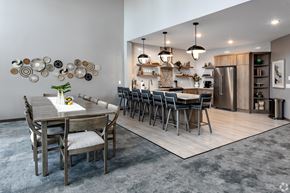 Alexandria apartment for rent - A clubhouse kitchen with a dining table and chairs.