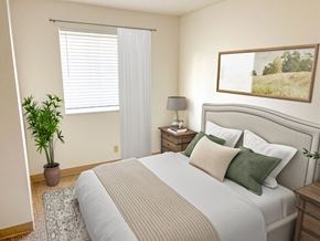 Rochester apartment for rent - A bedroom with furniture