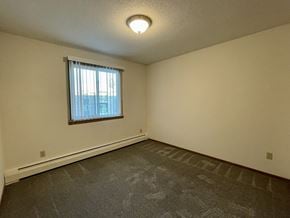 Sauk Rapids apartment for rent - A room with a window and a grey carpet.