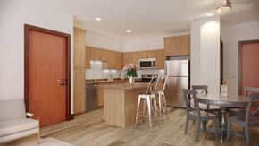 Clearwater apartment for rent - a kitchen and dining room with a table and chairs