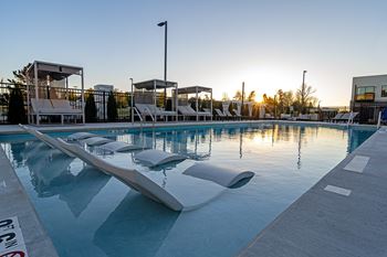 Glimmering pool