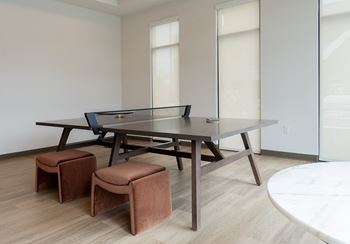 Pool table in clubhouse