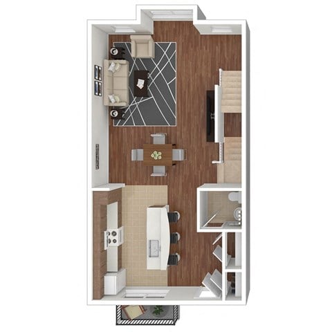 Floor plan for 2 beds, 1.5 baths, 1471 sqft