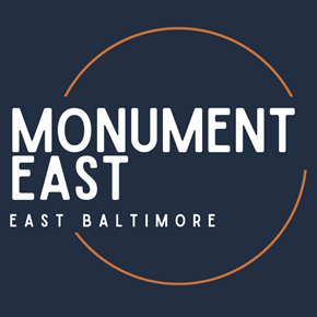 Baltimore apartment for rent - The image is a logo for Monument East in East Baltimore.