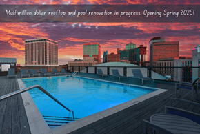 Nashville apartment for rent - A pool area at 500 Fifth Apartments, Nashville, Tennessee