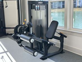 Santa Rosa Beach apartment for rent - A black and silver gym machine is in front of a window at The Beacon at 331 Apartments, Santa Rosa Beach, FL