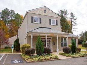 Durham townhouse for rent - Exterior Building at Emory Woods Apartments, Durham, NC.