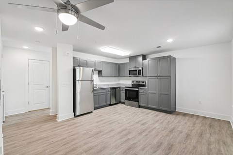 Floor plan for studio, 1 bath, 490 sqft