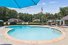 Marietta apartment for rent - A round swimming pool at The Taylor, Marietta, GA.