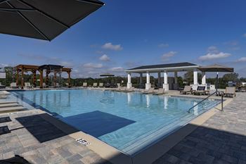 Resort style pool with sundeck