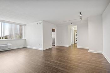 Laminate wood plank flooring